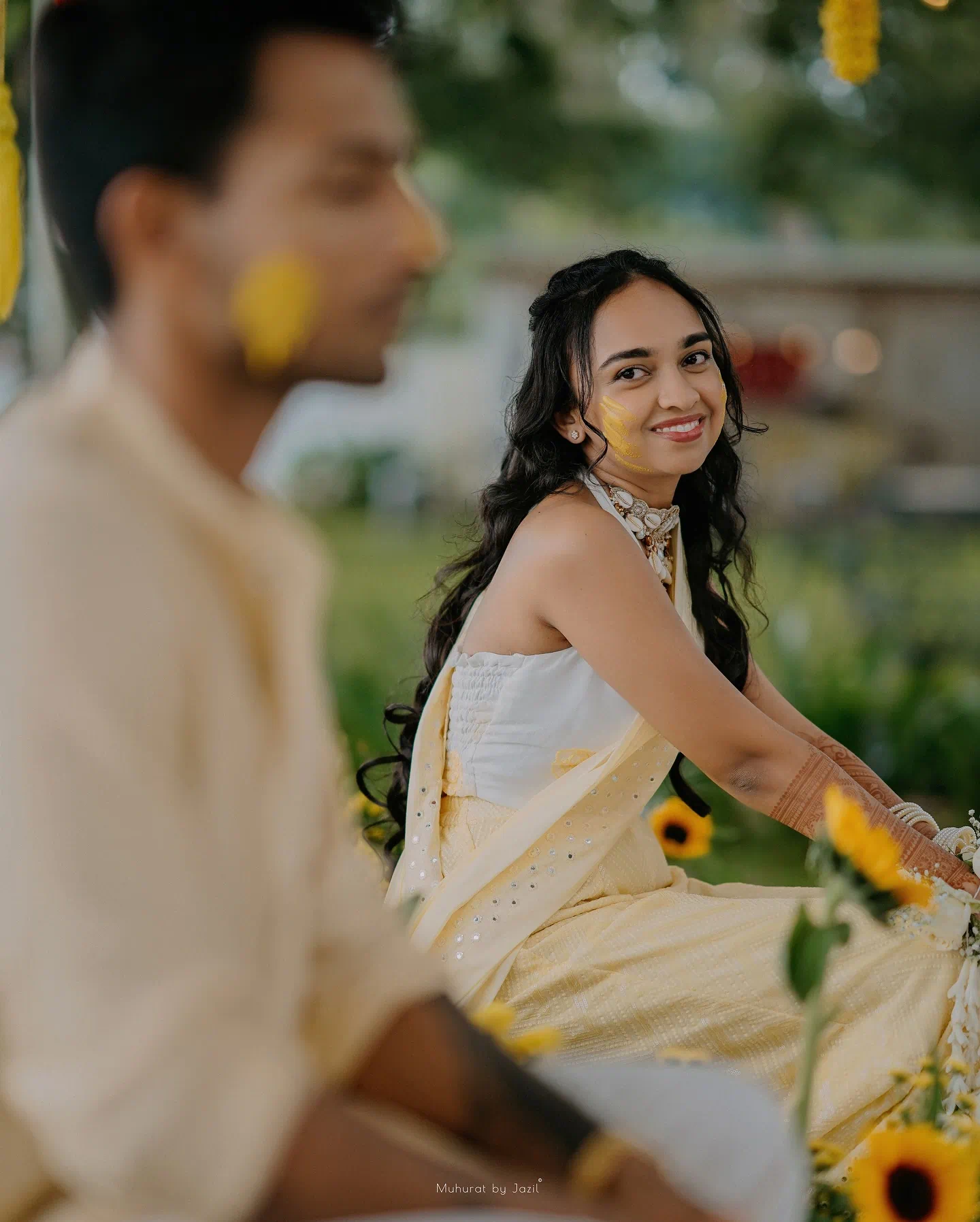 An intimate wedding moment